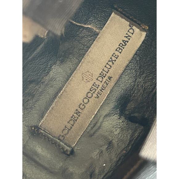 Golden Goose Distressed Western Cowboy Booties Short Boots Brown - Picture 9 of 16